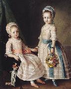 unknow artist Portrait of Two Sisters oil painting reproduction